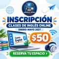 Inscripción para clases de inglés online enero a mayo 2027
